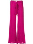 Zeus+dione Alcestes Flared Trousers - Pink