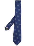Canali Ornamental Pattern Tie - Blue