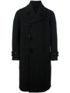 Lemaire Asymmetric Duffle Coat, Men's, Size: 50, Black, Cotton/polyamide/wool