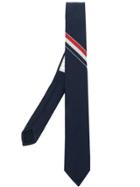 Thom Browne Classic Rwb Stripe Tie - Blue