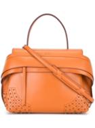 Tod's Top Cap Medium Tote, Women's, Yellow/orange