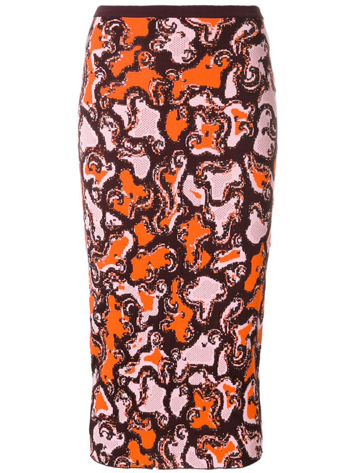 Versace Patterned Fitted Skirt - Multicolour