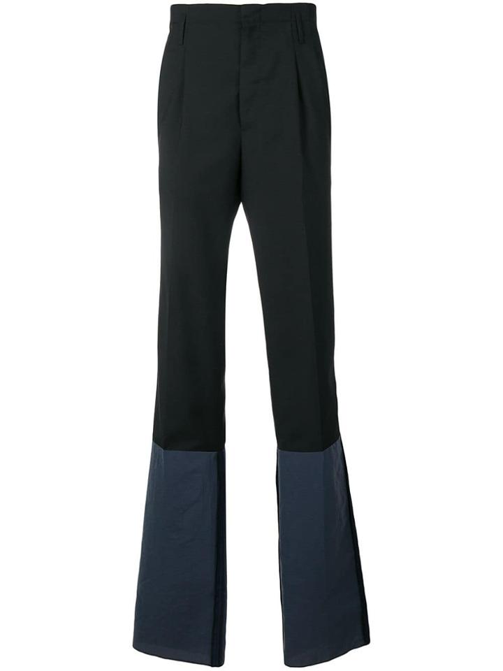 Lanvin Patchwork Detail Trousers - Black