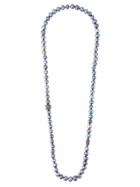 Gemco Pearl Diamond Ball Lariat Necklace - Blue