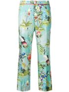 F.r.s For Restless Sleepers Tropical Print Cropped Trousers -