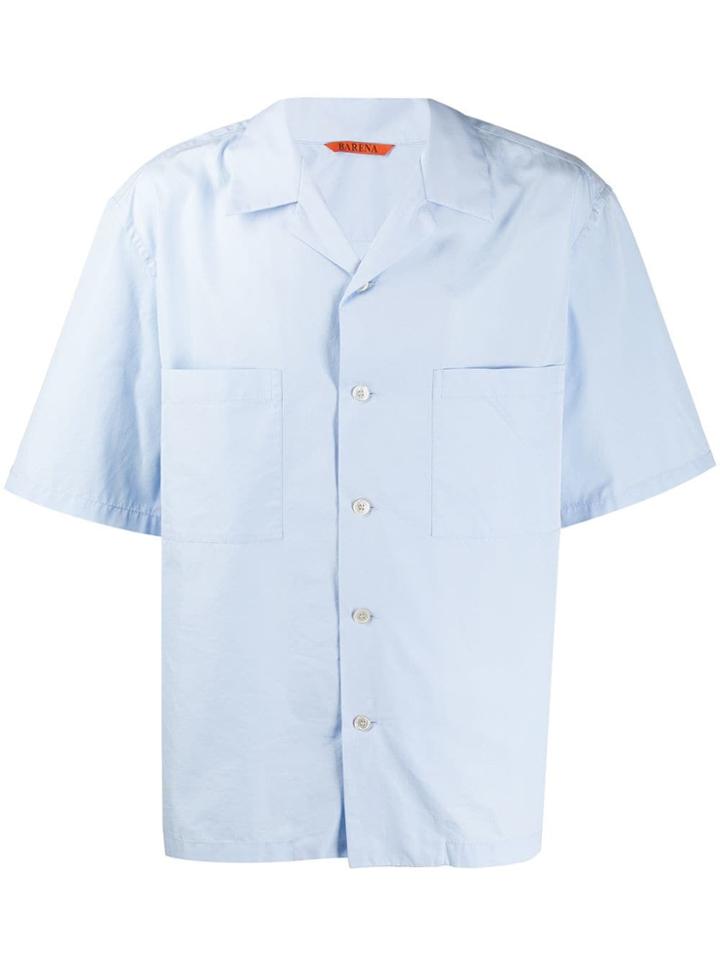 Barena Short-sleeve Fitted Shirt - Blue