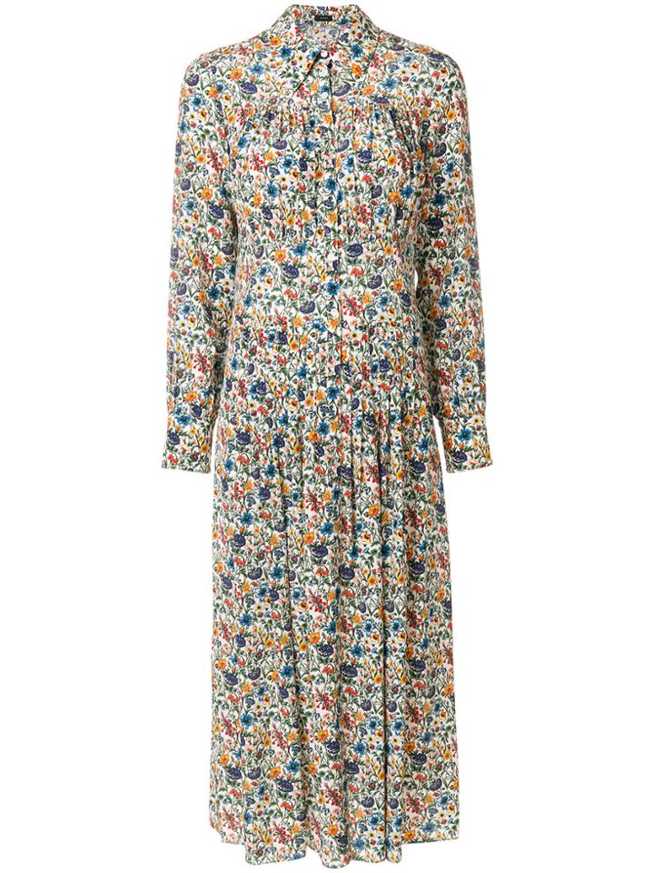 Joseph Floral Print Dress - Multicolour