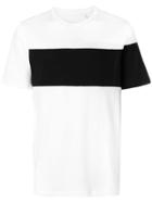 Helmut Lang Colour Blocked Logo T-shirt - White