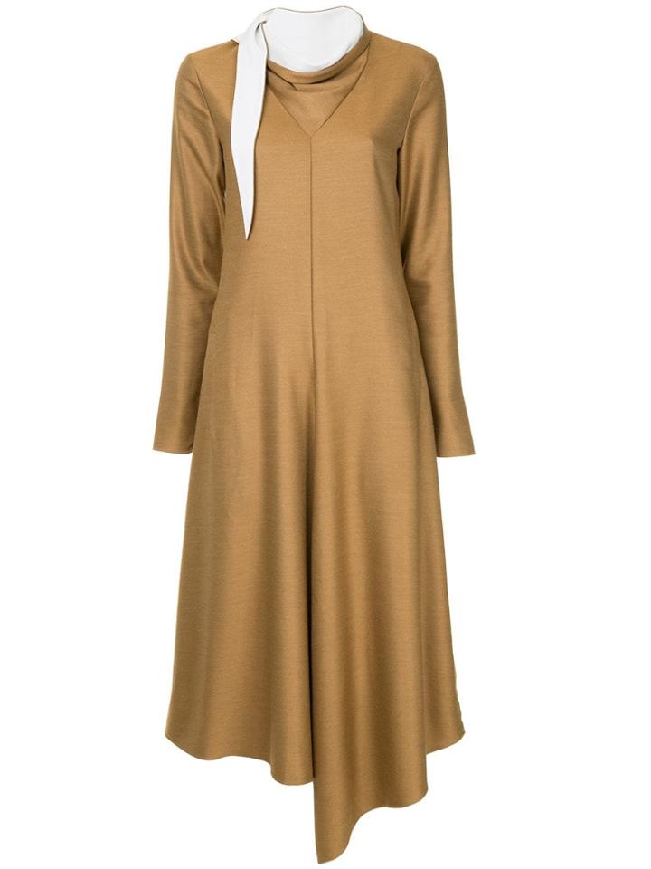 Tibi Bandana Detail Dress - Brown