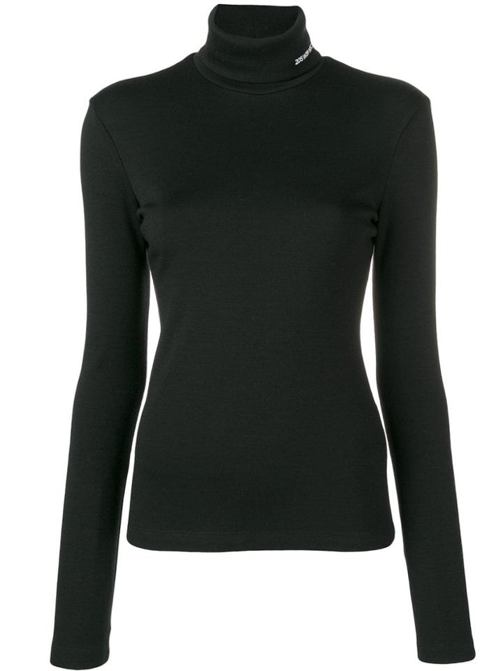 Calvin Klein 205w39nyc Embroidered Logo Jumper - Black