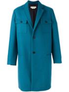 Marni 'ciro' Coat, Men's, Size: 50, Blue, Cotton/viscose/wool