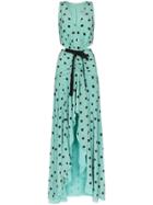 Silvia Tcherassi Berna Spotted Cut-out Gown - Blue