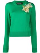 Dolce & Gabbana Ribbed Knit Jumper - Green