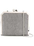 Jimmy Choo 'maralag' Crossbody Bag, Women's, Grey, Metal/metallic Fibre/crystal/silk