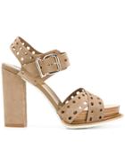 Tod's Perforated Sandals - Brown