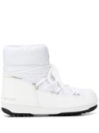 Moon Boot Lace-up Moon Boots - White