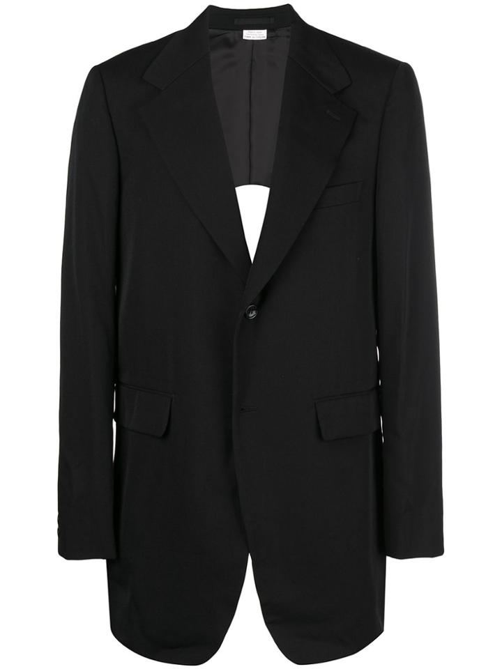 Comme Des Garçons Homme Plus Cut-away Panel Jacket - Black
