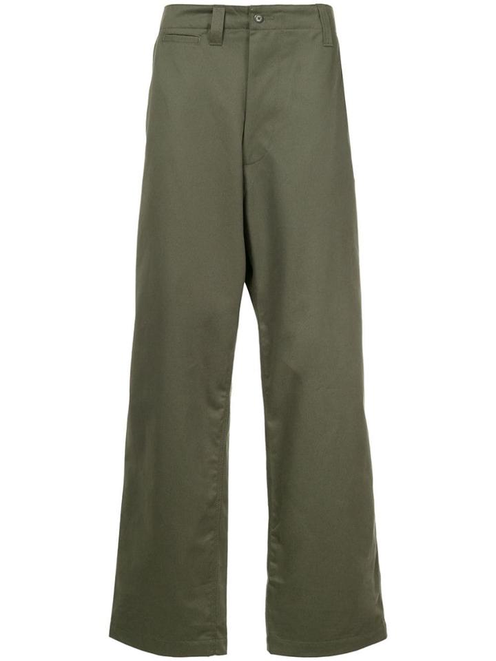 E. Tautz Loose-fit Tailored Trousers - Green