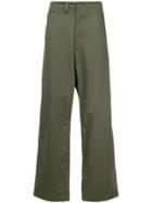 E. Tautz Loose-fit Tailored Trousers - Green