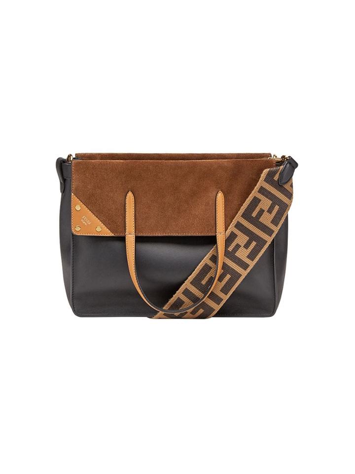 Fendi Regular Fend Flip Tote Bag - Black