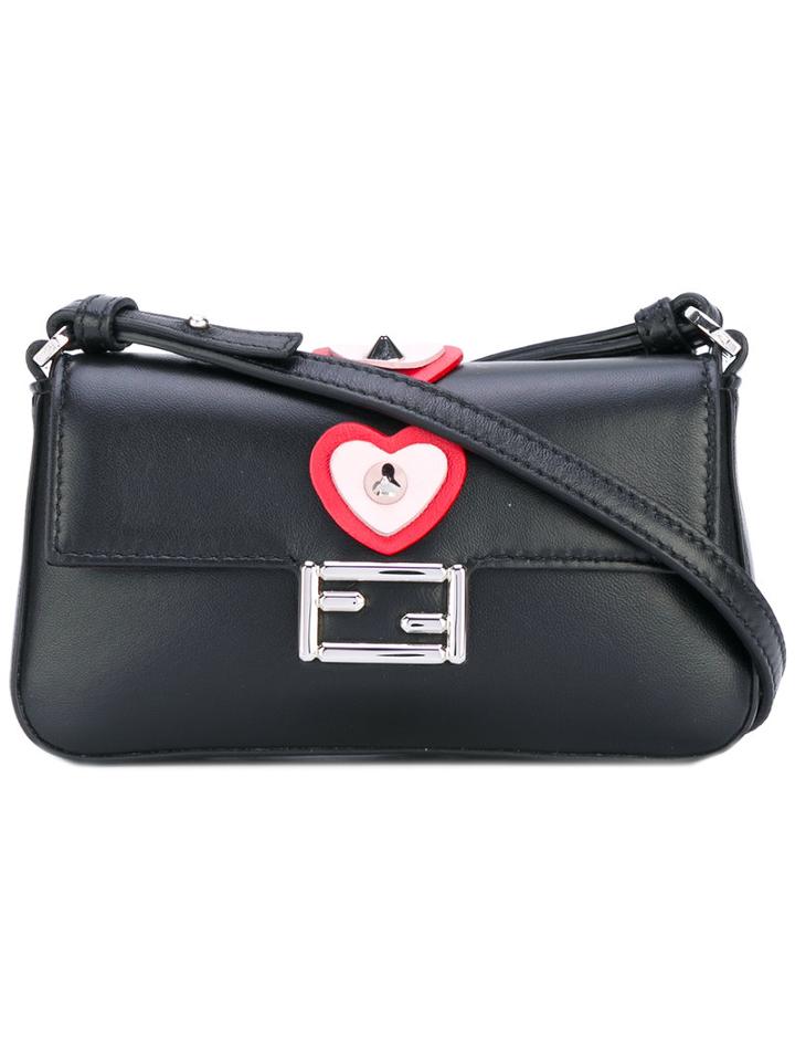 Fendi - Micro Baguette Crossbody Bag - Women - Leather - One Size, Black, Leather