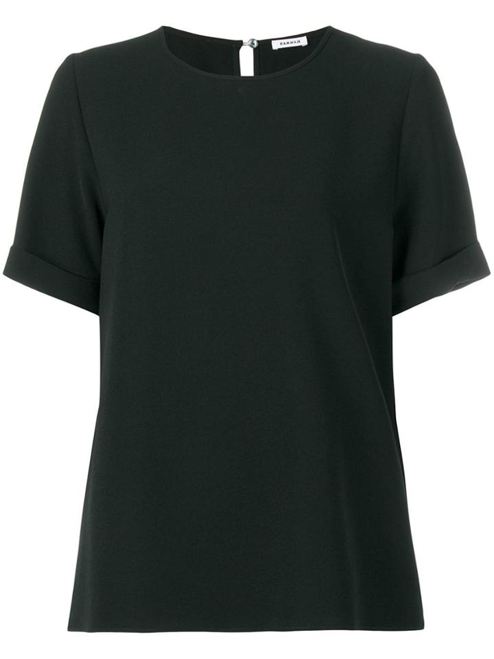P.a.r.o.s.h. Short Sleeved Blouse - Black