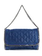 Stella Mccartney 'falabella' Shoulder Bag, Women's, Blue, Artificial Leather