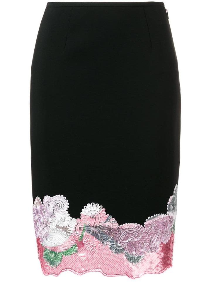 Emilio Pucci Embellished Midi Skirt - Black