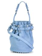 Alexander Wang Diego Bucket Crossbody Bag, Women's, Blue, Leather