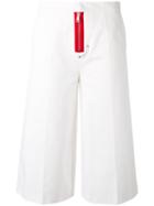 Brognano Cropped Pants, Women's, Size: 38, White, Cotton