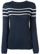 A.p.c. Striped Jumper, Women's, Size: Medium, Blue, Viscose/polybutylene Terephthalate (pbt)