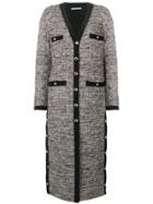Alessandra Rich Buttoned Up Coat - Grey