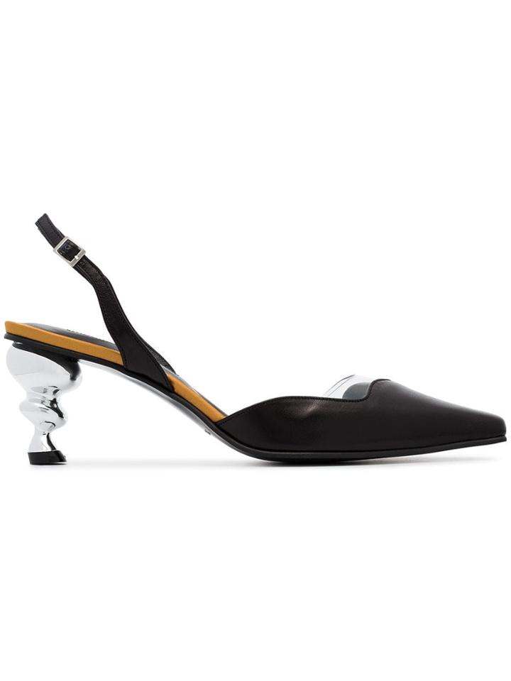 Yuul Yie Yuul Lissom 70 Lthr Pvc Slngbk Metal Hl - Black