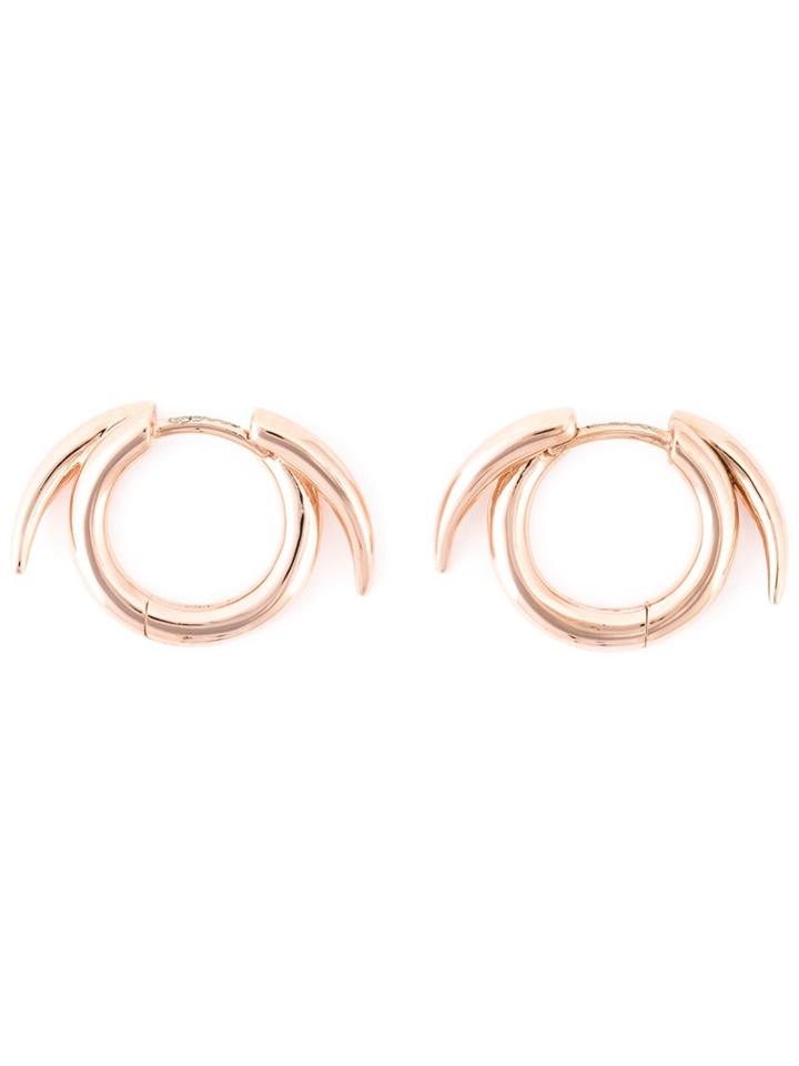 Shaun Leane Thorned Hoop Earrings, Women's, Pink/purple