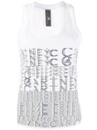 Adidas By Stella Mcmartney Printed Logo Vest - White