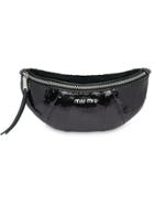 Miu Miu Sequin Belt Bag - Black