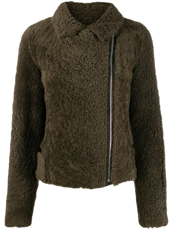 Yves Salomon Meteo Shearling Short Jacket - Green