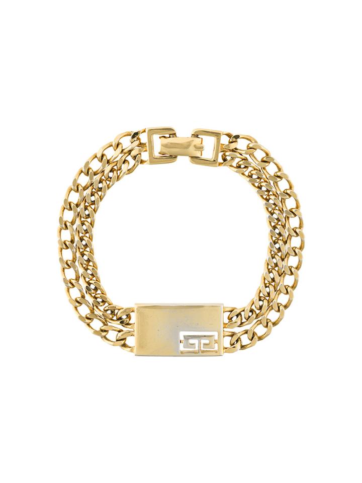 Givenchy Vintage Chain Link Bracelet - Yellow & Orange