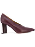 Clergerie Pointed Toe Pumps - Purple