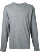 T By Alexander Wang Longsleeved T-shirt, Men's, Size: Small, Grey, Cotton