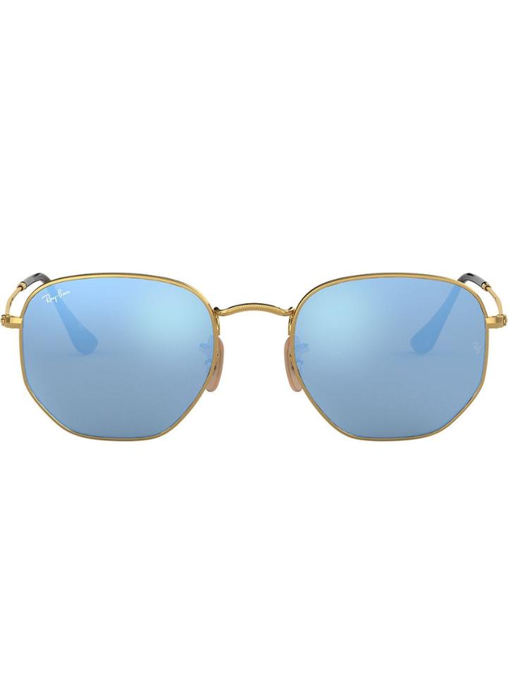 Ray-ban Hexagonal-frame Sunglasses - Gold