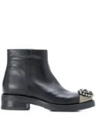 Albano Crystal Embellished Boots - Black