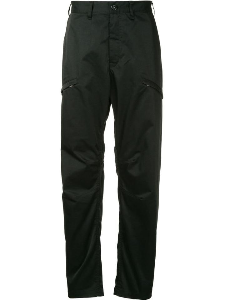 Stone Island Shadow Project Straight-leg Trousers - Black