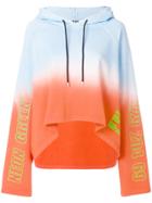 Msgm Gradient A-line Hoodie - Blue