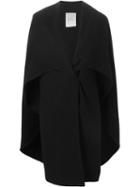 Sybilla Cape Coat, Women's, Size: 40, Black, Virgin Wool