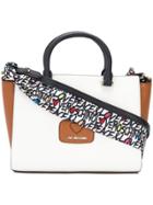 Love Moschino Large Tote Bag With Printed Shoulder Strap - White