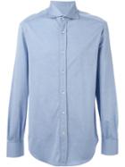 Brunello Cucinelli Classic Shirt, Men's, Size: 50, Blue, Cotton