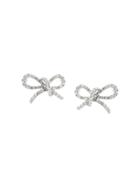 Wouters & Hendrix Gold Diamond Ribbon Earrings - Metallic