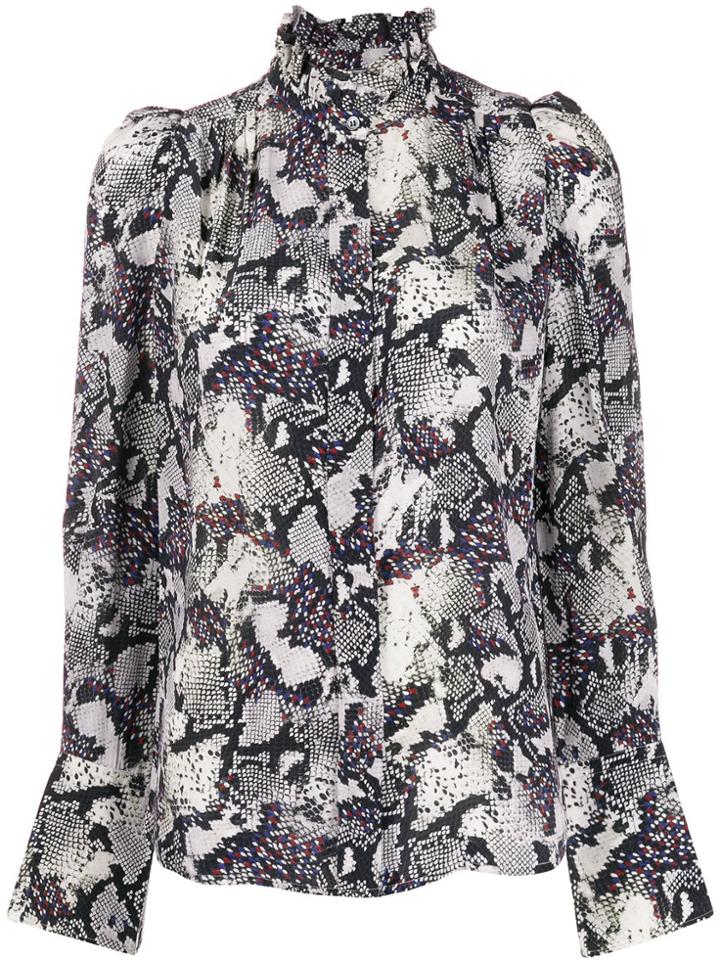 Isabel Marant Snake-print Blouse - Black