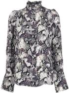 Isabel Marant Snake-print Blouse - Black